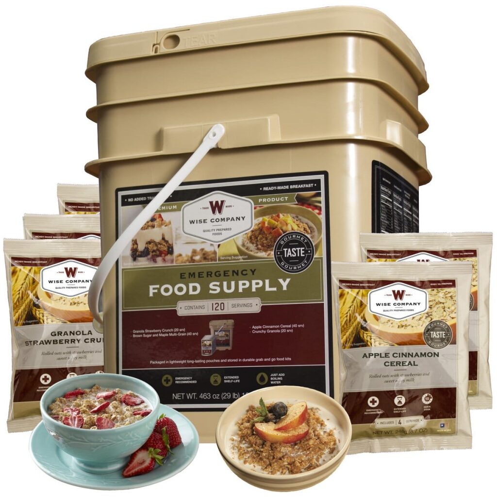 Emergency Food Supplies Canada 120 Breakfast Servings