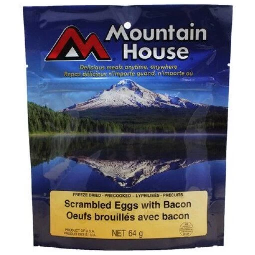 Scrambled Eggs With Bacon - One Serving Entree