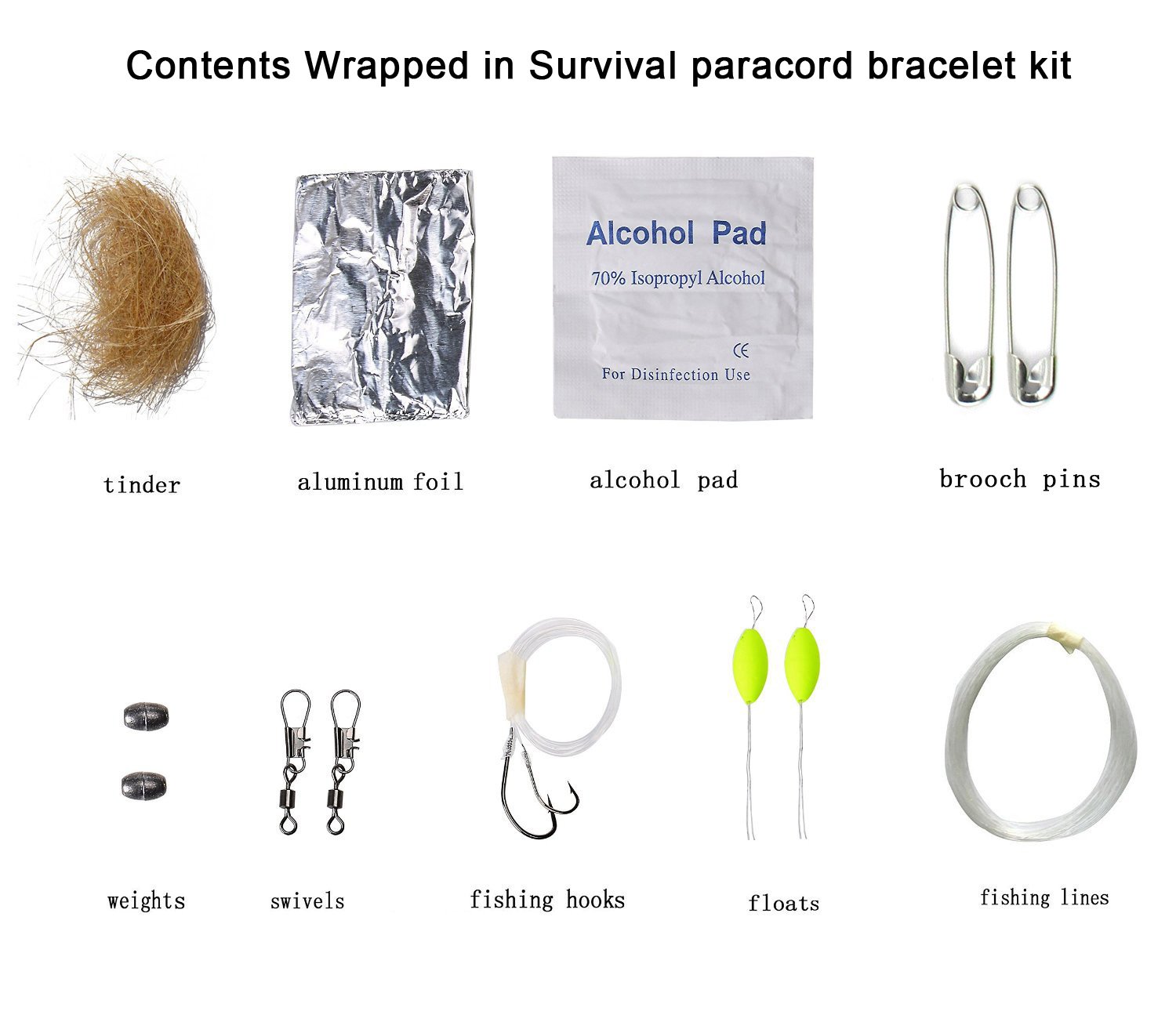 Paracord Bracelet Canada - Survival Bracelet - Fishing Gear - Rapid Survival