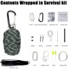 Paracord Survival Kit Green and Brown